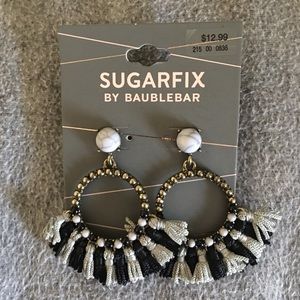 Sugarfix by BaubleBar Tassel Hoop Earrings